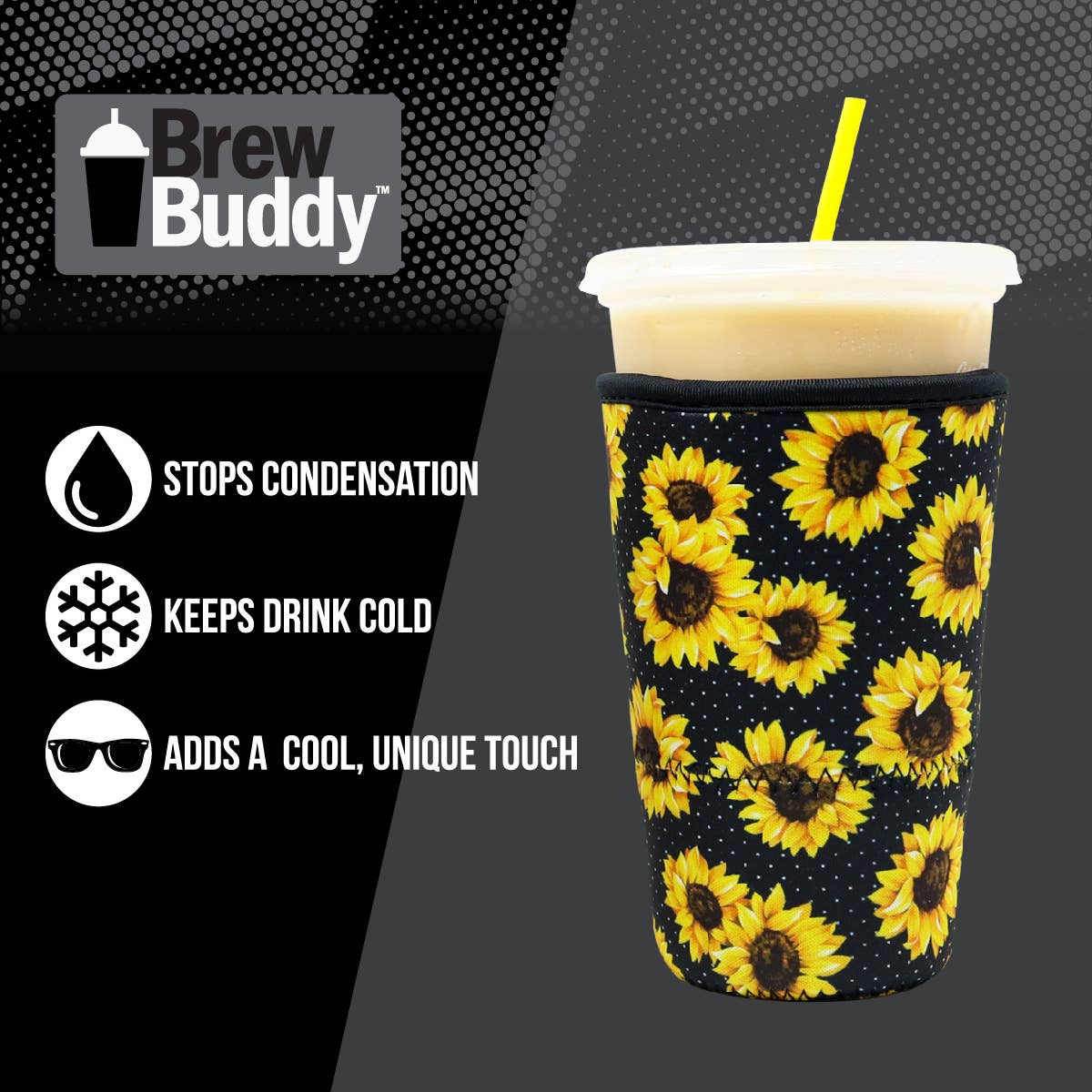 Brew Buddy Insulated Iced Coffee Sleeve - Cat Lover