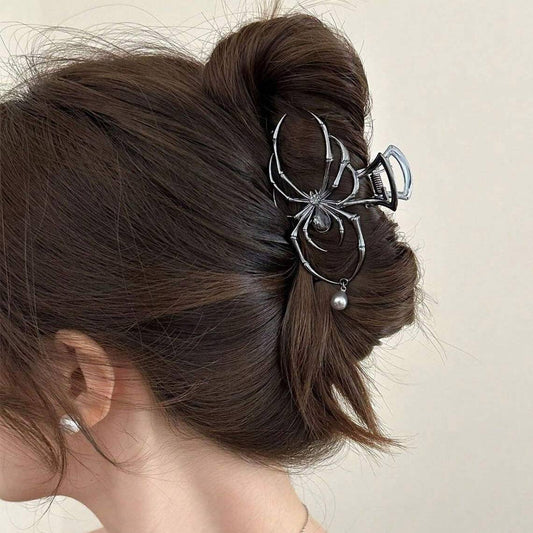 Halloween Hair Clip Metal Spider