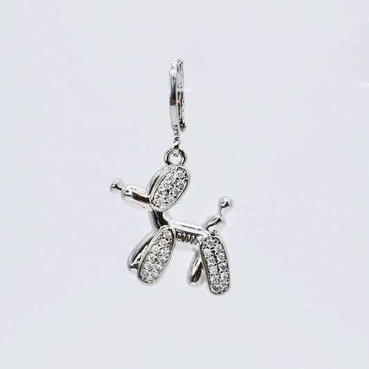 Balloon Dog Charm Silver CH-263